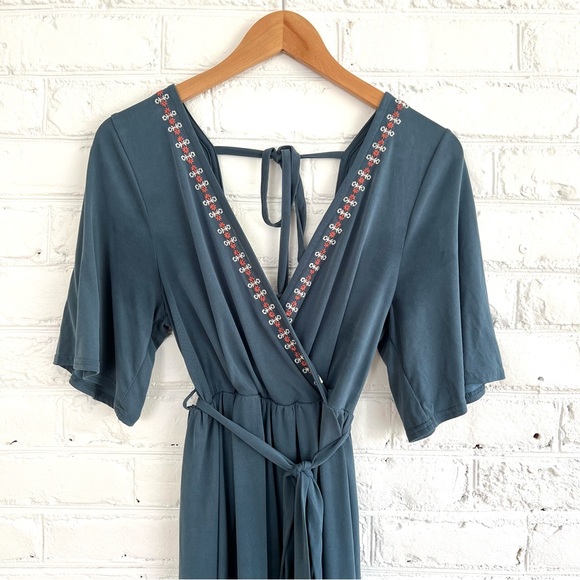 Francesca’s Collection Blue/Gray Dress | Size Large - Picture 2 of 7